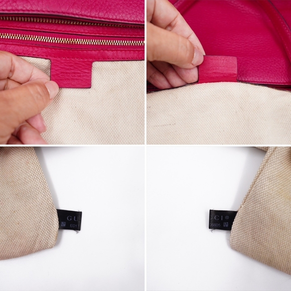 AO19❤️ GUCCI Soho Pebbled Calfskin Small Top Handle - Picture 12 of 15